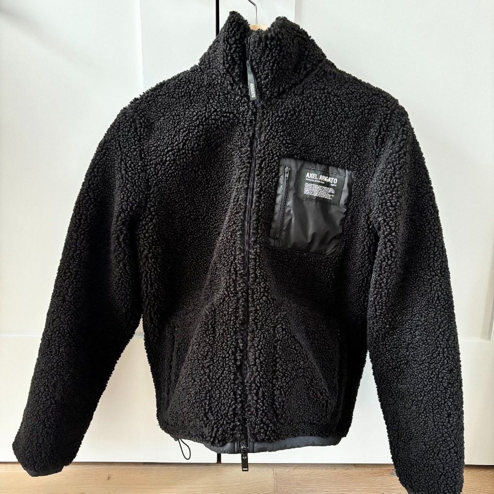 Men's Axel Arigato Billie Fleece Jacket - Black - XS